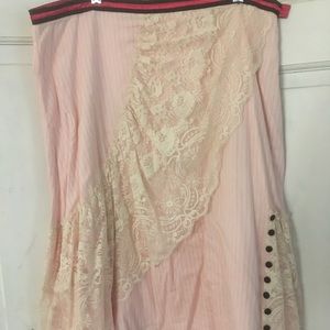 Odille Anthropologie A Line Skirt Lace